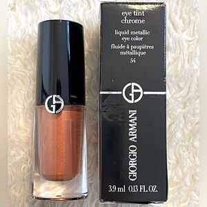 New! Giorgio Armani Eye Tint Chrome Liquid Metallic Eyeshadow in Sienna 54